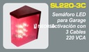 Semáforo LED 220 VCA, accionamiento con 3 cables