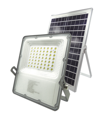 PROYECTOR A LED DE EXTERIOR CON PANEL - AUTÓNOMO SOLAR 100W LUZ DÍA - PROFESIONAL