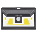 Artefacto exterior solar de pared 5W c/sensor de mov. Macroled frio