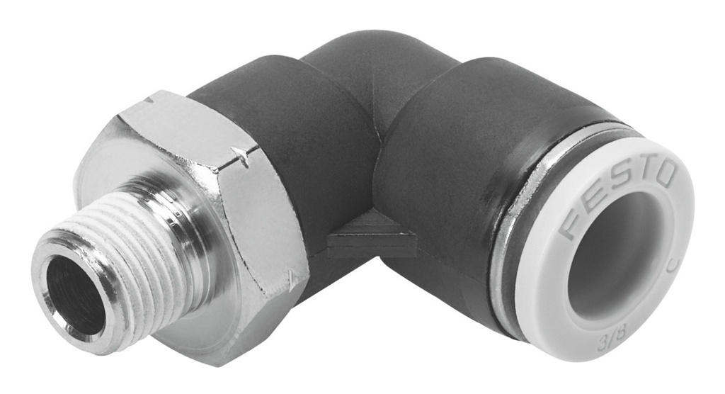 Racor rápido roscado en L - QBL-1/4-3/8-U