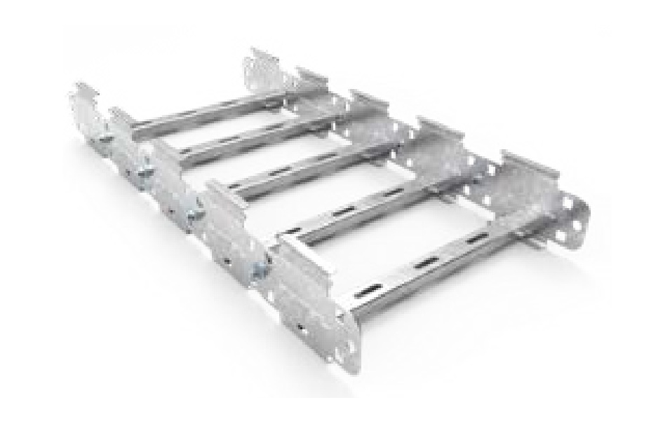 CURVA VERTICAL ESCALERA SMARTTRAY DE 300 MM 5 ESLABONES ALA 90 mm #18 GALV. EN CALIENTE