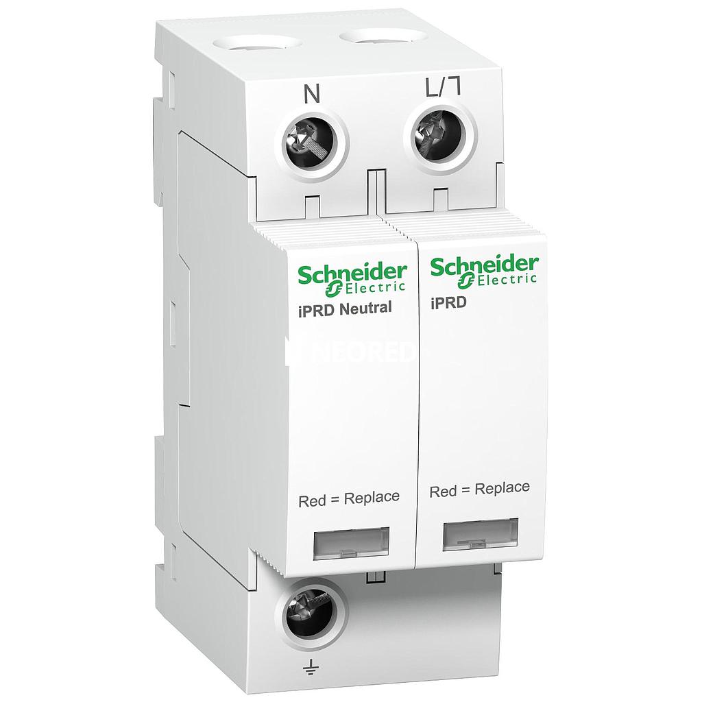 Protector contra sobretensiones transitorias iPRD8r Clase II 1P+N