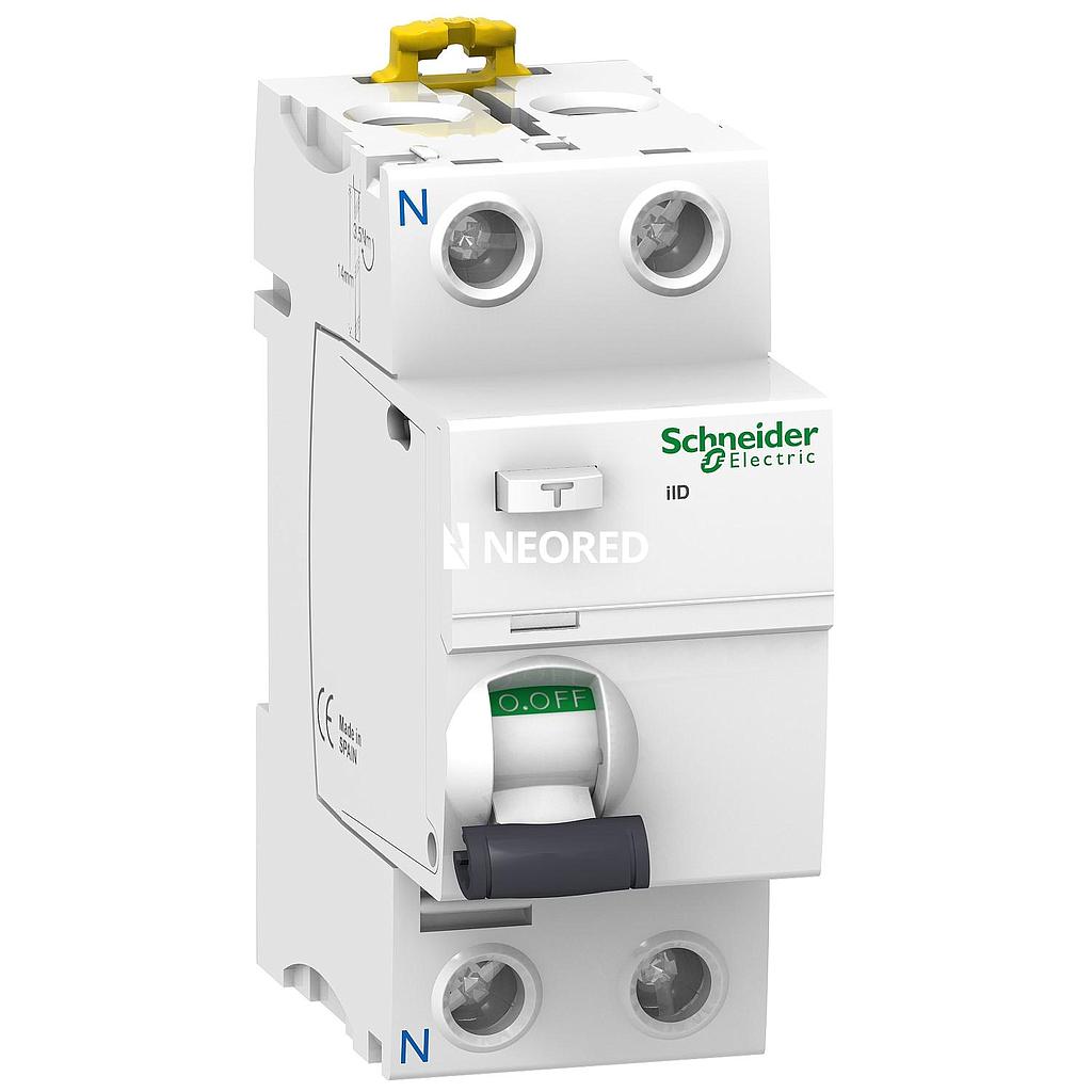 Disyuntor Diferencial Acti9 iID 2P 25A 10mA ClaseAC