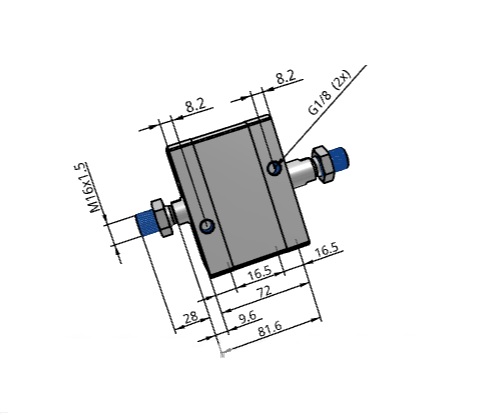 Cil compacto ADN-80-18-A-P-A-S2