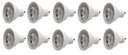 Pack x10 Dicroicas Luz Cálida GU10 7w 3.000 K Ledlife