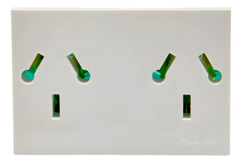 MOD.TOMA BIP.C/TIERRA COMB.DOBLE "EASYFIT" SIN DERIVACIONES 