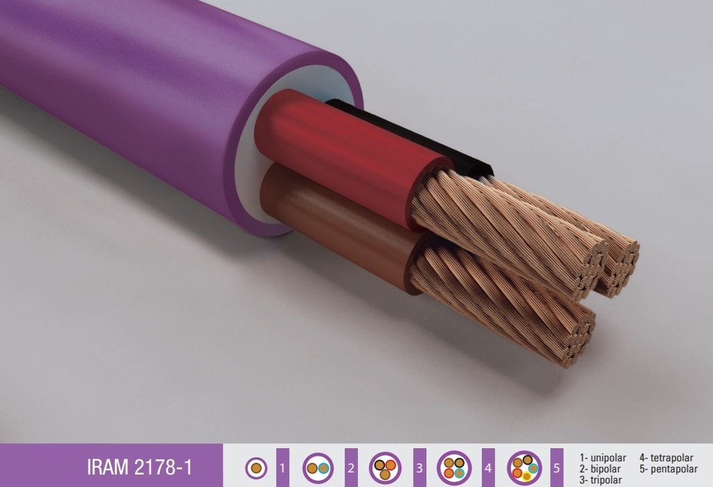 Cable subterraneo 2x4 mm MH