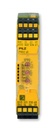 Dispositivo de seguridad PNOZsigma (standalone), entradas: conexionado monocanal/bicanal con/sin detección de derivación, rearme manual/automático, salidas: 2 NA, 2 Sz (t = 0,04 - 300 s), 1 SEMIC., UB= 24 V DC, ancho: 22,5 mm, bornes de resorte enchufables, supervisión de parada dee mergencia, puertas protectoras, barreras fotoeléctricas de seguridad. 