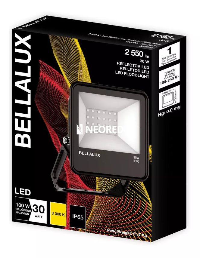 REFLECTOR BELLALUX 30W 3000K - BK (AR)