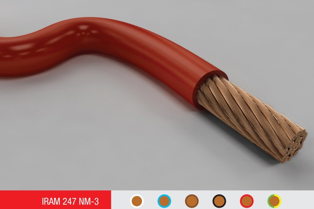 Cable unipolar 2,50 mm Rojo MH