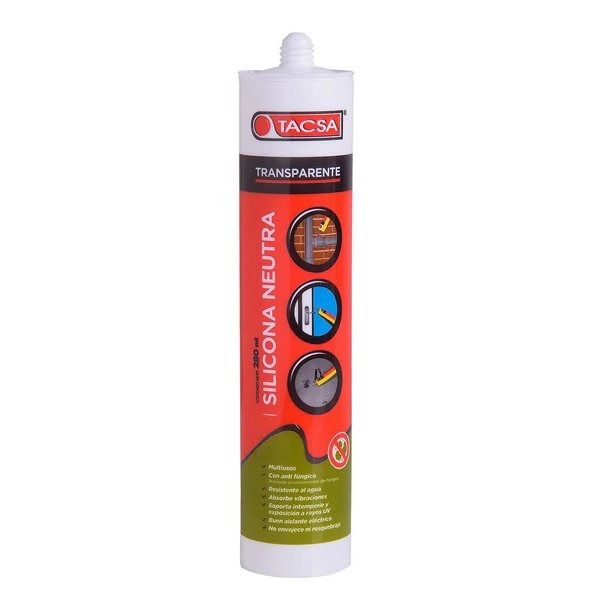 Silicona Neutra Transparente x 280ml