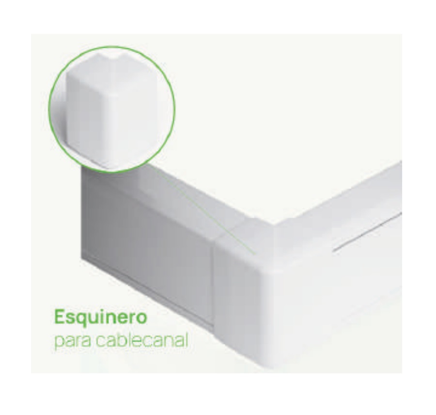 Esquinero para Cablecanal Sistelectric 18x21