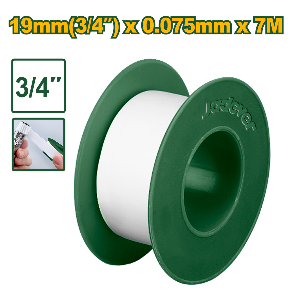 Cinta selladora de teflón PTFE 3,4" (7m)