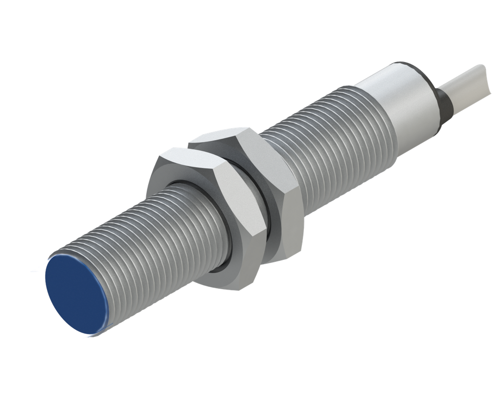 Sensor inductivo PNP Diam.12 Distancia 2mm 10-30VDC c/cable