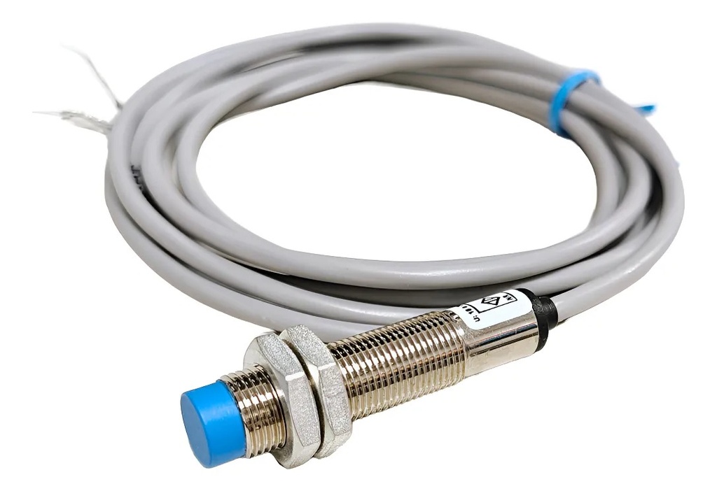 Sensor inductivo NPN Diam.12 Distancia 4mm 10-30VDC c/cable