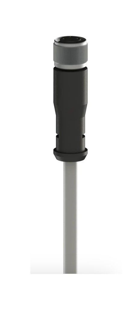 Conector hembra 4P recto c/cable
