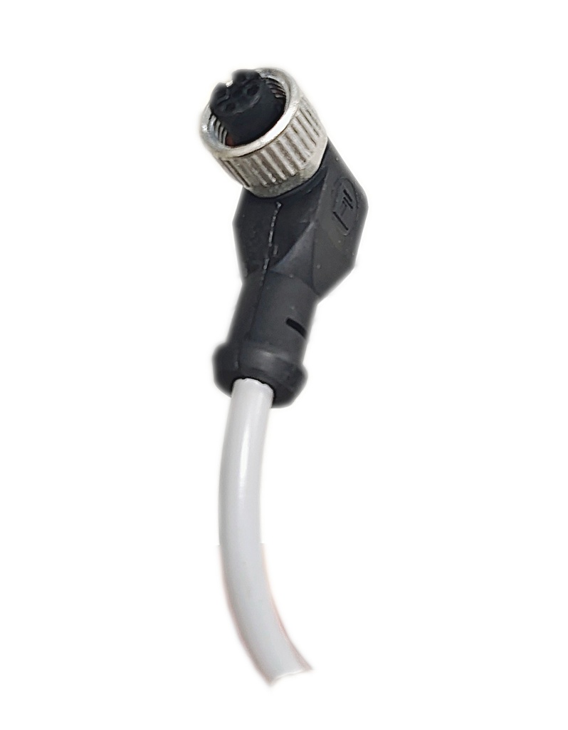 Conector hembra 4P curvo c/cable
