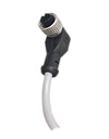Conector hembra 4P curvo c/cable