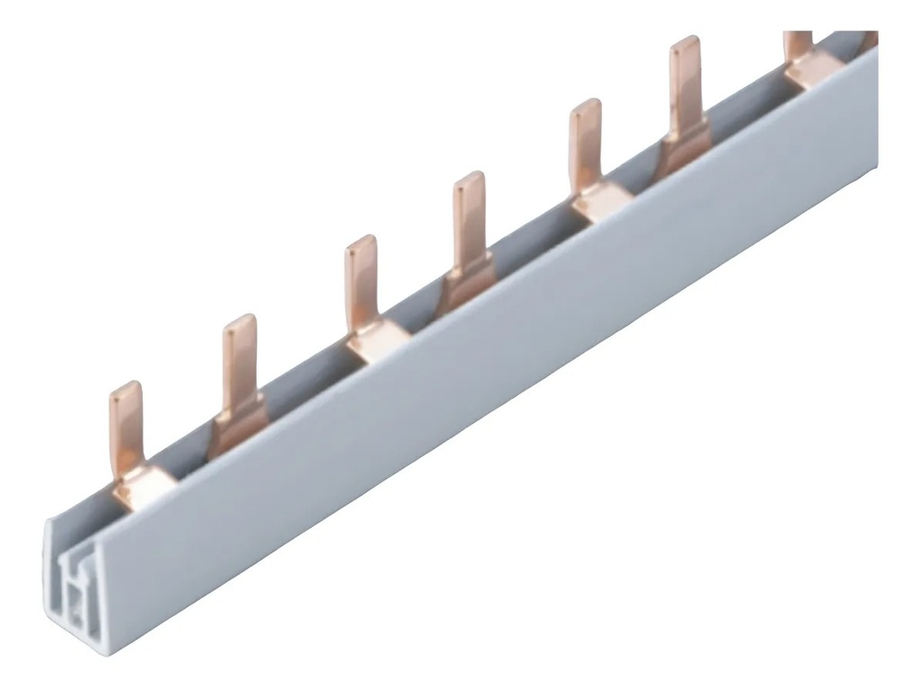 Puente Peine Unión 2P 63A 400v Pin Recto x 1 mt