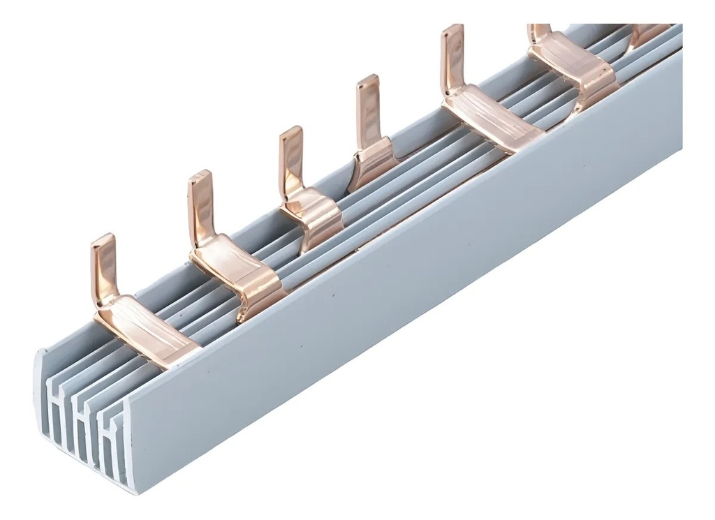 Puente Peine Unión 4P 63A 400v Pin Recto x 1 mt