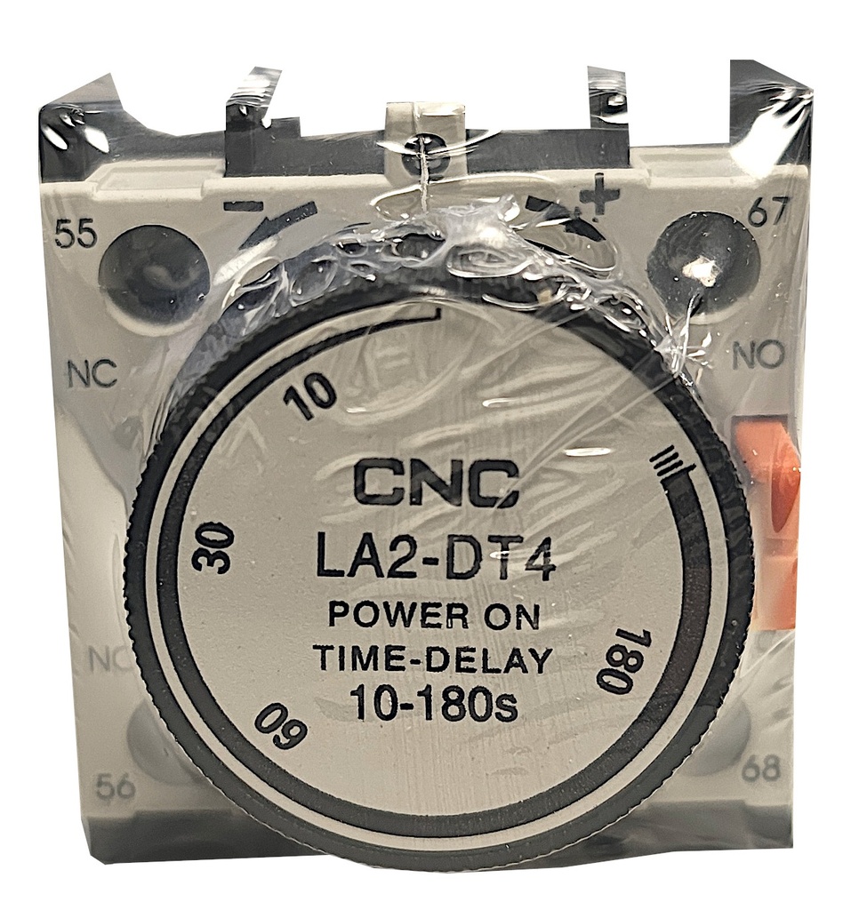 Bloque Temporizador para Conexión LA2-DT4 Reg 10s-180s 1NA+1NC