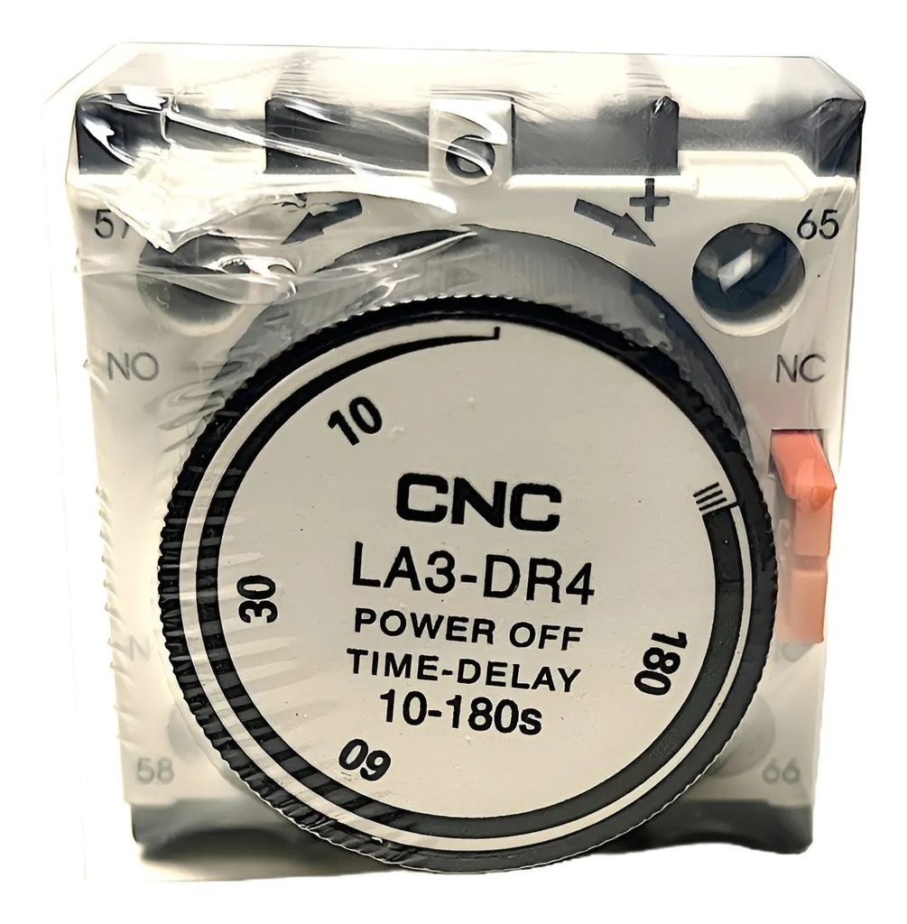 Bloque Temporizador para Desconexión LA3-DT4 Reg 10s-180s 1NA+1NC
