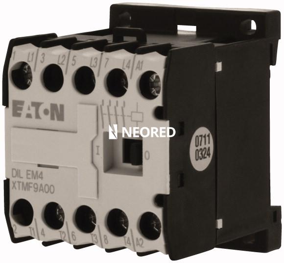 Minicontactor tripolar - AC3 - 380 V - 4 kW – bob 220 Vcc – 1 NA