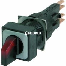 Dis-Selectora luminosa 1-0 c/enclav. c/lamp. 24 V rojo