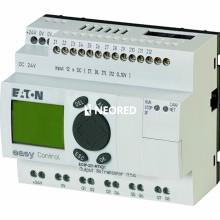 Dis-Modulo con CPU, 12 ED (4Analog.), 8 STr., aliment 24 VDC con display y 256KByte de programa. CANopen integrado. Slot tarjeta de memoria.