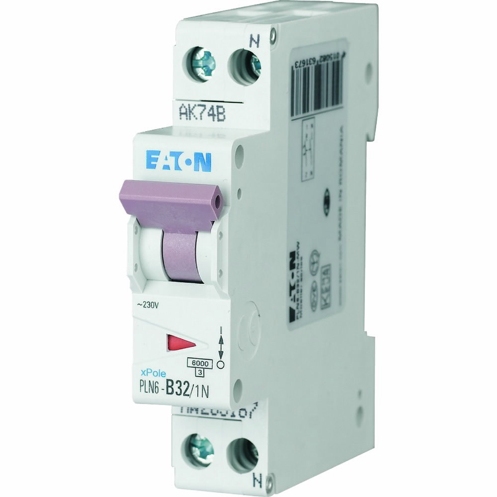 Interruptor auto. curva tipo C 6kA, 1 modulo , 32A