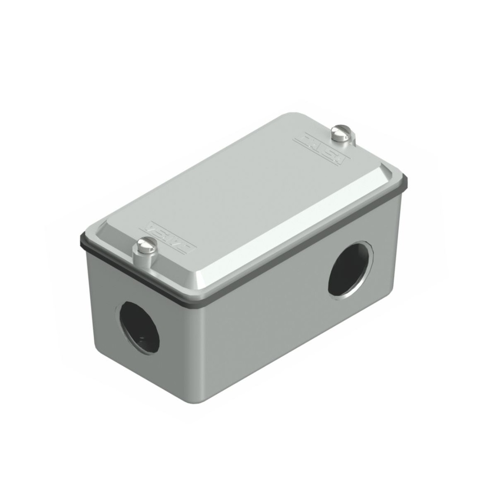 ACCESORIOS SIN ROSCA DAISA - CAJAS MÚLTIPLES Y ACCESORIOS - CAJA DE DERIVACION Tipo "L", uso interior, rosca 1 1/2"