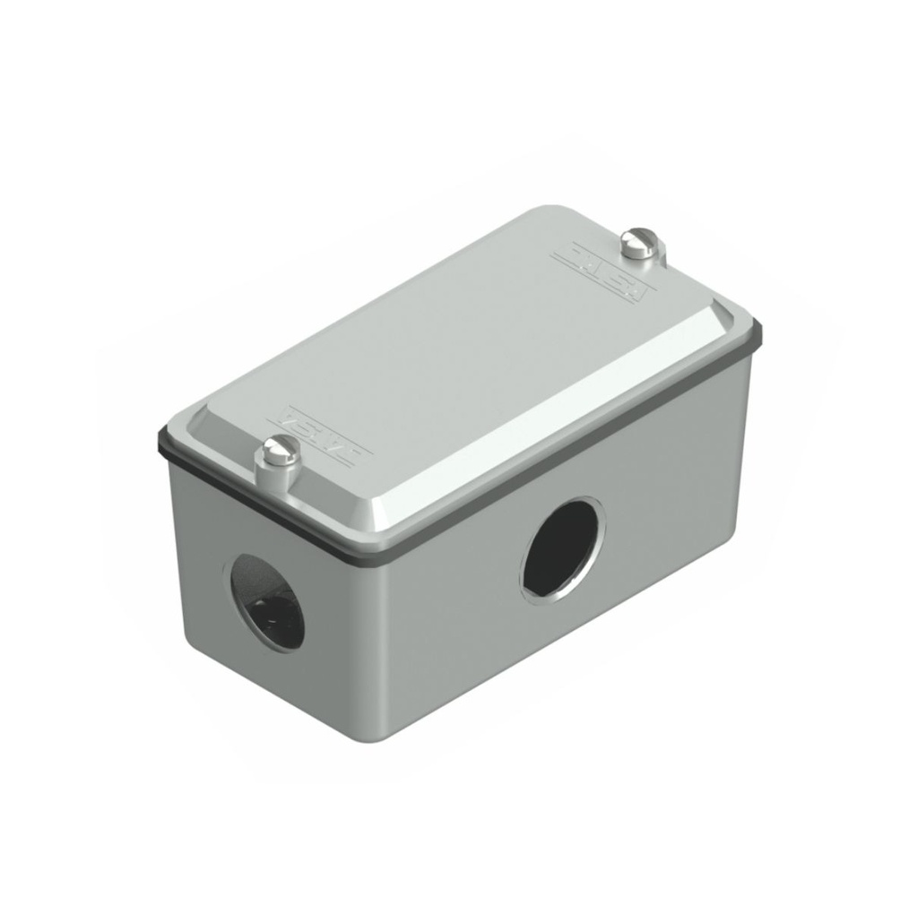 ACCESORIOS SIN ROSCA DAISA - CAJAS MÚLTIPLES Y ACCESORIOS - CAJA DE DERIVACION Tipo "X", uso exterior, rosca 1"