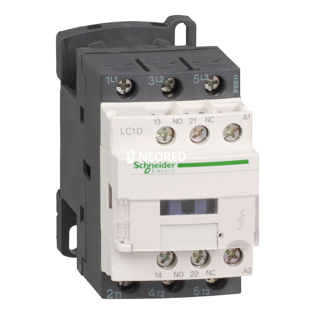 Contactor Tripolar (1na+1nc) TeSys D 18A 220 Vca 50/60Hz