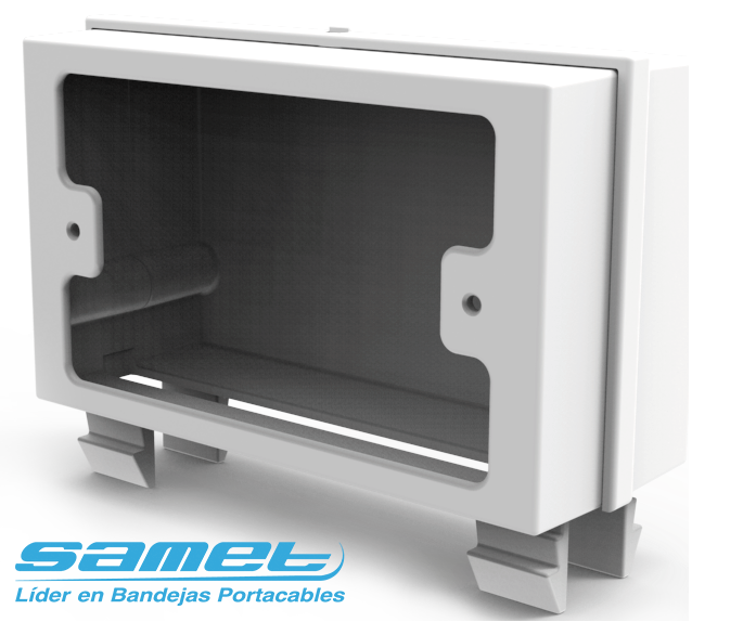 CAJA DE TOMA CORRIENTE DE PLASTICO PARA PCN/01/02 X 10 unid