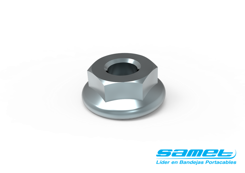 TUERCA HEXAGONAL DE 1/2'' CINCADA X 100 UNIDADES