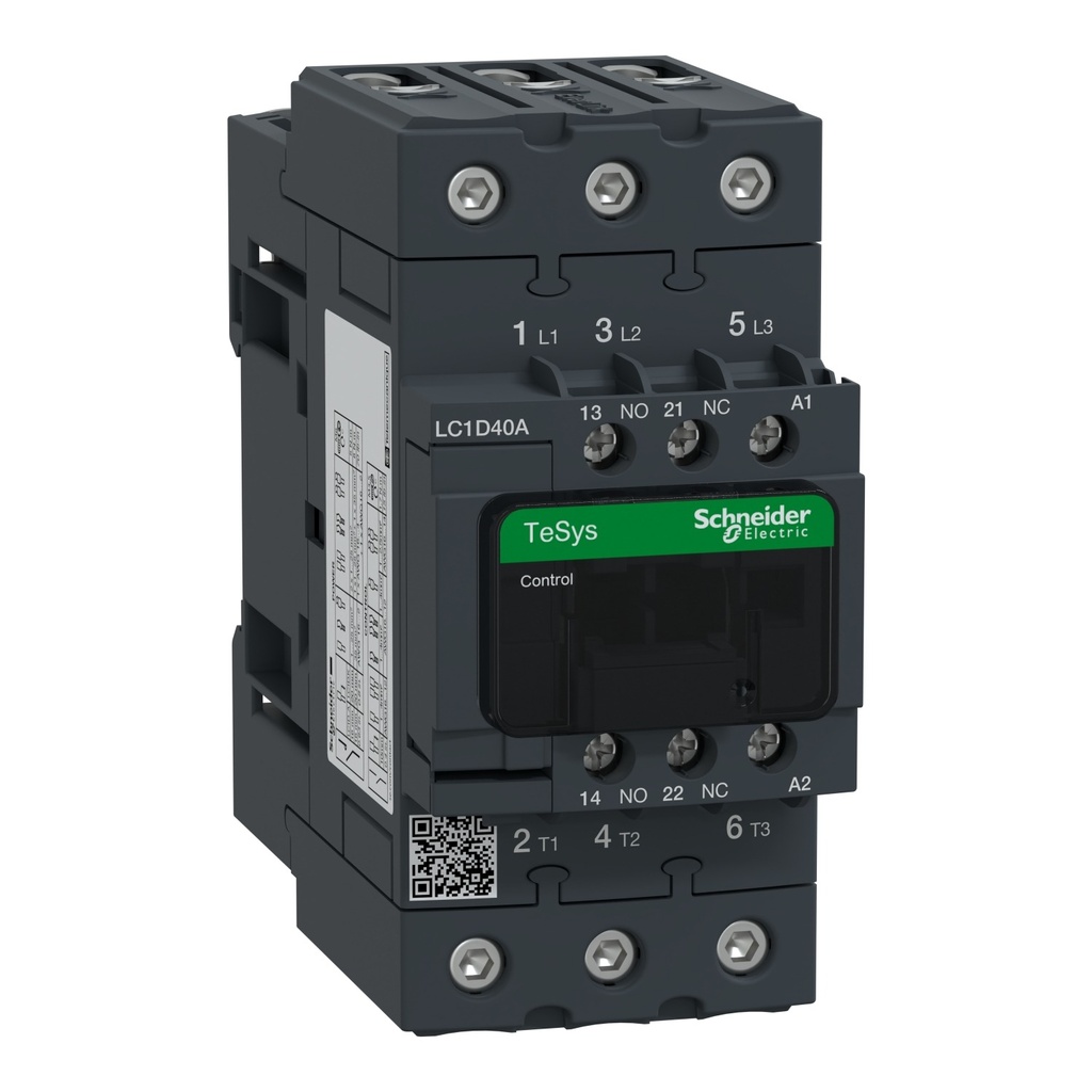 Contactor Tripolar (1na+1nc) TeSys D 40A 24 Vca 50/60Hz Evlk