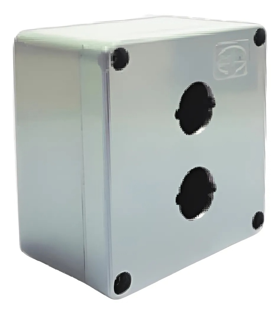 CAJA METALICA P/BOTONERA C/2 PERFORACION