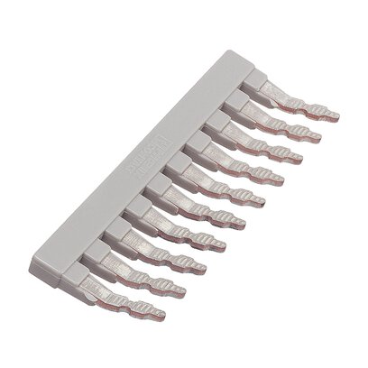 Peine puenteador, paso: 8 mm, número de polos: 10, color: gris