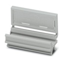 Índice para señalización de grupos, encajable en el centro del borne para bornes de conexión por tornillo, de resorte y de conexión rápida, rotulable con tiras de rotulación ESL 26 x 6 mm o EST 25 x 6 mm, en el pie de encaje con tira Zack, longitud: 29 mm