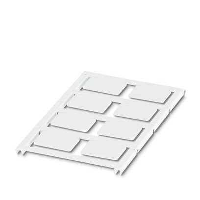 Rótulo para encajar, Estera, blanco, sin rotular, rotulable con: BLUEMARK ID, BLUEMARK ID COLOR, BLUEMARK CLED, BLUEMARK LED, CMS-P1-PLOTTER, PLOTMARK, clase de montaje: encajar en soporte para señalización, superficie útil: 27 x 18 mm