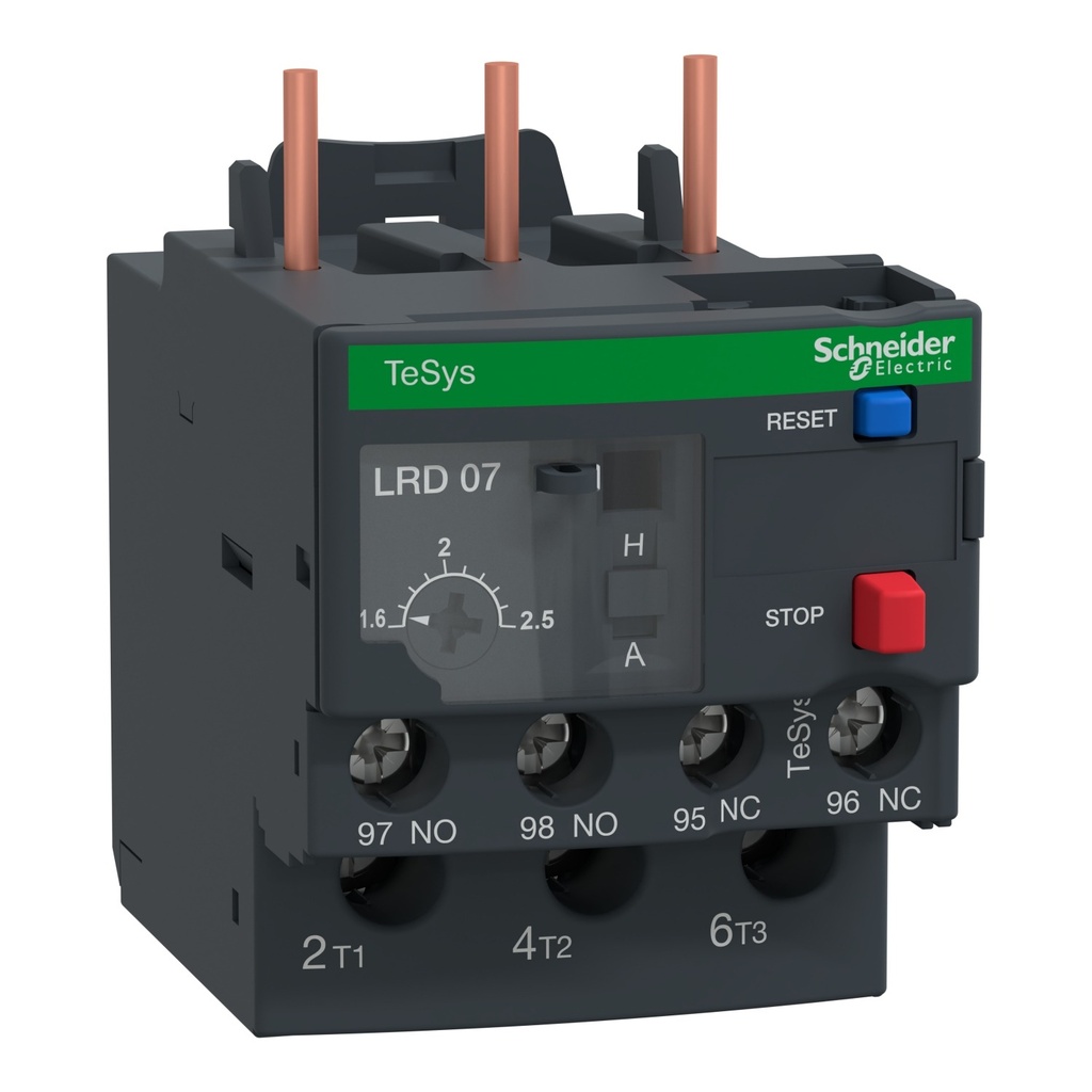 Relé Térmico para Contactor de 1,6 a 2,5 A-Línea TeSys D