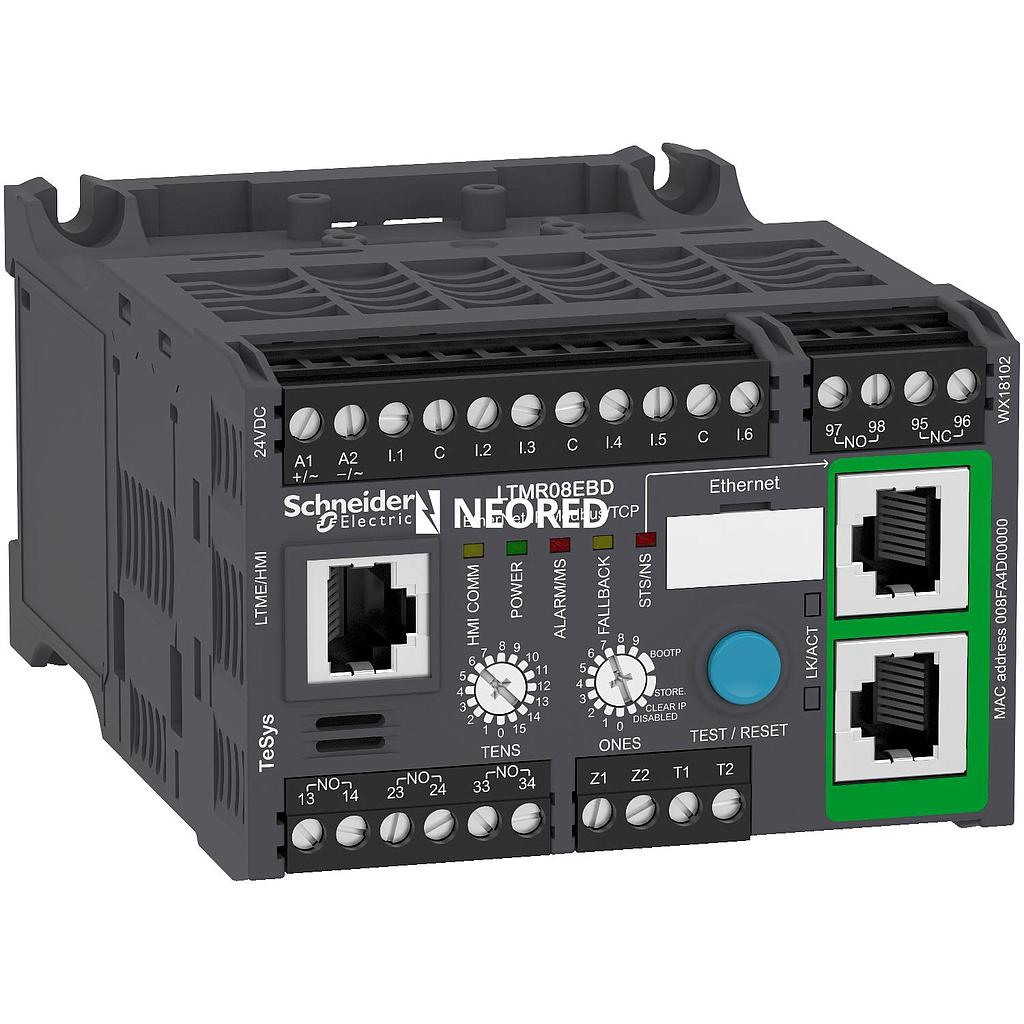 Relé Térmico p/ 0,4 a 8 A, 24VCC  y Com. Ethernet-TeSys T