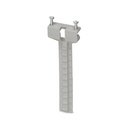 Soporte de cobertor de altura ajustable, para la sujeción encajada de cobertores (hasta 3 mm de grosor), utilizable con CLIPFIX 35 y E/UK