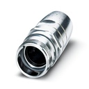 Carcasa aérea para conector enchufable de acoplamiento, recto, Bloqueo por tornillo, M23, apantallado: no