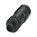 Conector, 5-polos, Conector macho recto M12, codificado A, Conexión por tornillo, material de moleteado: Plástico, prensaestopas Pg11-DUO, diámetro exterior del cable 2,1 mm ... 3 mm / 4 mm ... 5,2 mm
