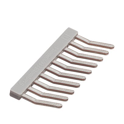 Peine puenteador, paso: 5 mm, número de polos: 10, color: gris