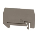 Placa separadora, longitud: 59,8 mm, anchura: 2 mm, altura: 39 mm, color: gris