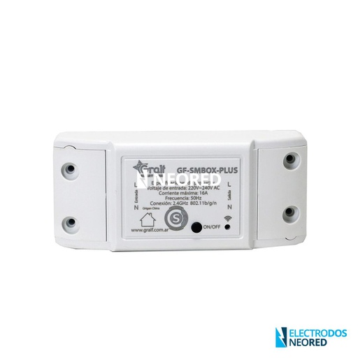 [GRAGF-SMBOX-PLUS] INTERRUPTOR INTELIGENTE WI-FI / CORRIENTE MÁXIMA 16A/SOPORTE DE APLICACIÓN: ANDROID 4.0 / IOS 8.0 O SUPERIOR