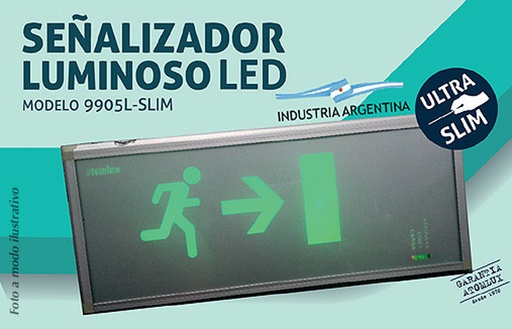 [ATO9905LSLIM] ATOMLUX SALIDA EMERGENCIA LED ULTRA SLIM 9905L S.E