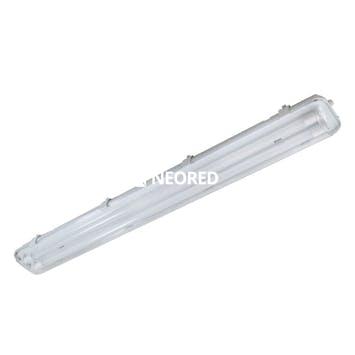 [LUMMAREA LED 220] Plafon Estanco IP65 - Sin Tubos 2x20W  Base y dif. De PC